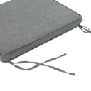 Cojin de asiento 45x36x5cm color gris marino