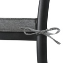 Cojin de asiento 45x36x5cm color gris marino
