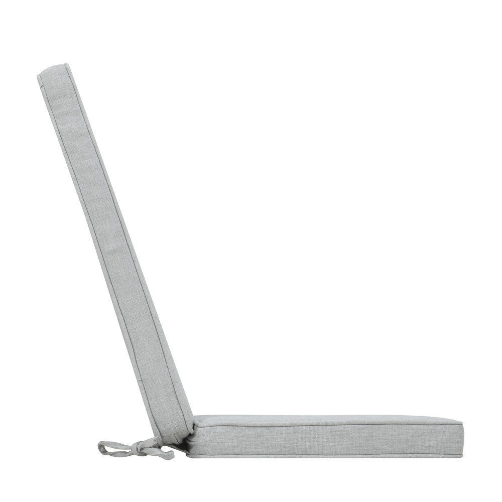 Cojin de asiento y respaldo 45x91x5cm color gris claro