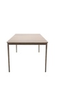 Mesa de comedor Sunset. Aluminio efecto madera