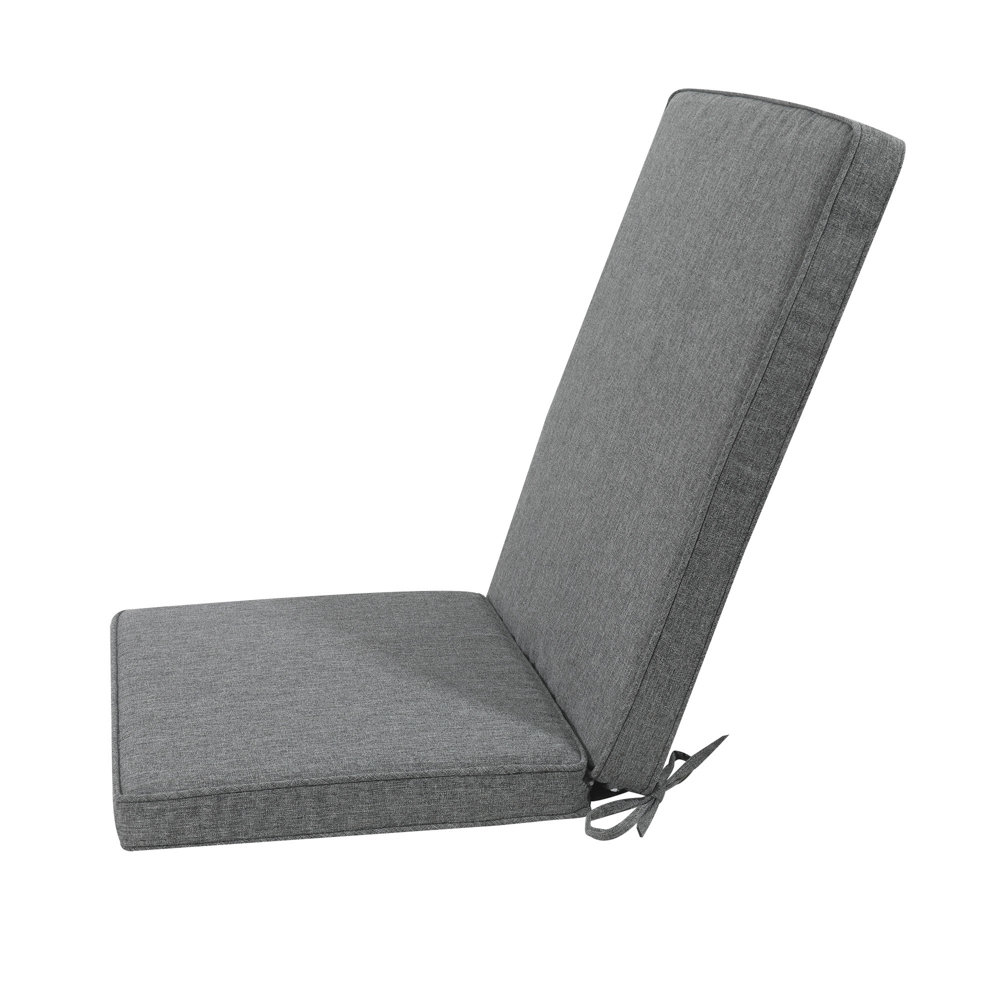 Cojin de asiento y respaldo 45x91x5cm color gris marino