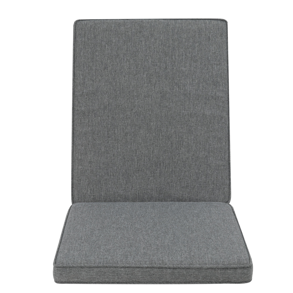 Cojin de asiento y respaldo 45x91x5cm color gris marino