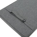 Cojin de asiento y respaldo 45x91x5cm color gris marino