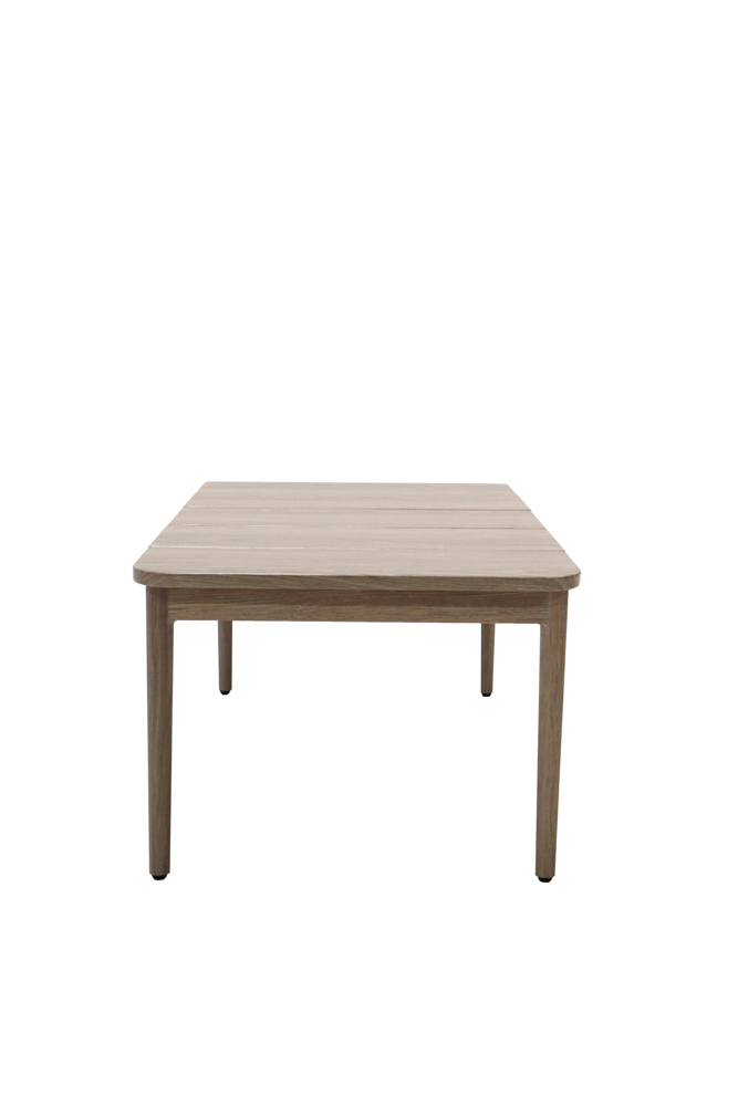 Mesa de centro Sunset. Aluminio efecto madera