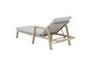 Tumbona Harmony aluminio efecto madera.