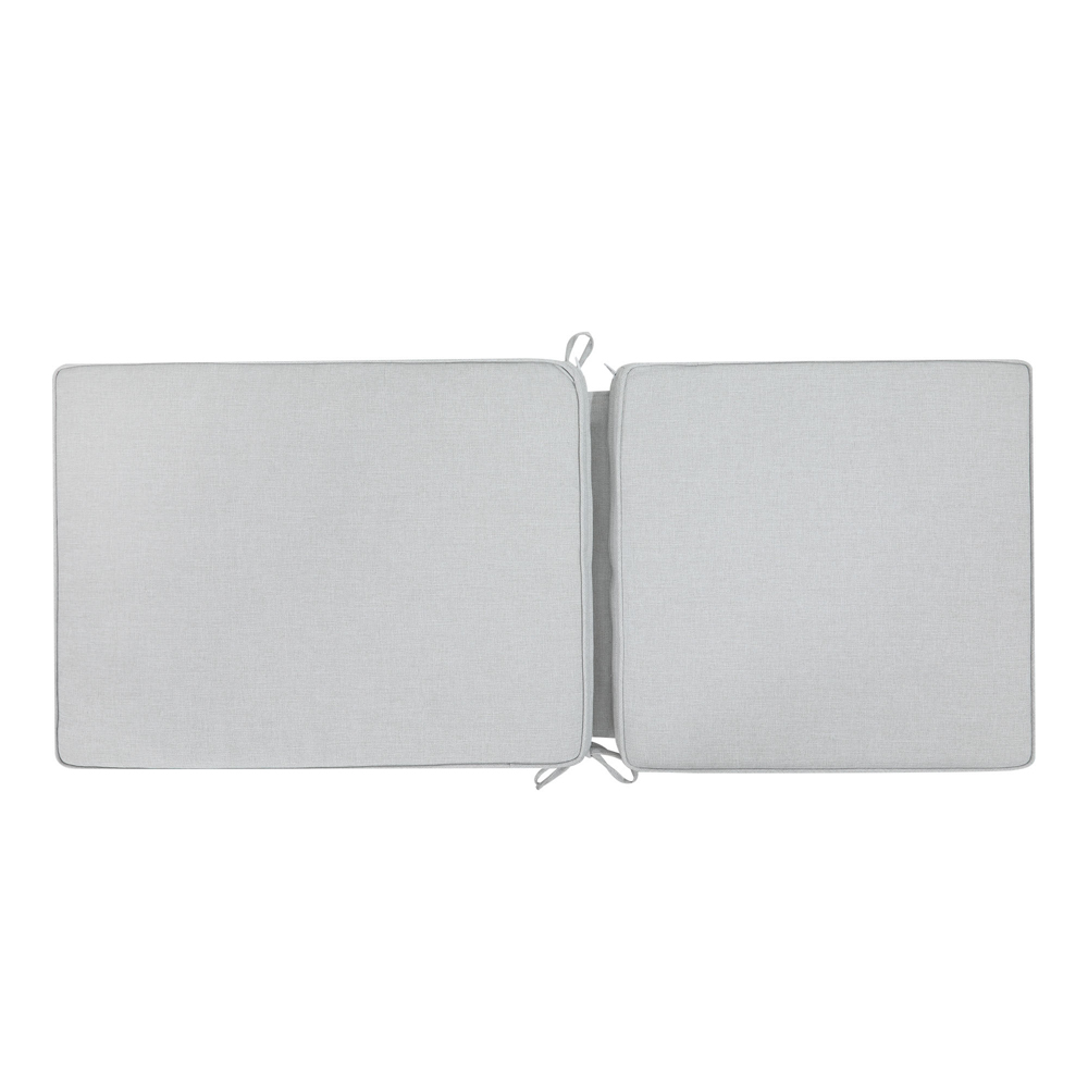 Cojin de asiento y respaldo alto 50x115x5cm color gris claro