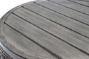 Mesa auxiliar Brent. Aluminio y rattan sintetico