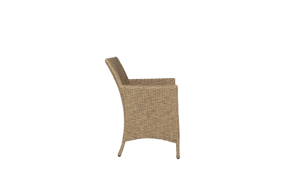 Sillon con brazos Trinity aluminio y rattan sintetico