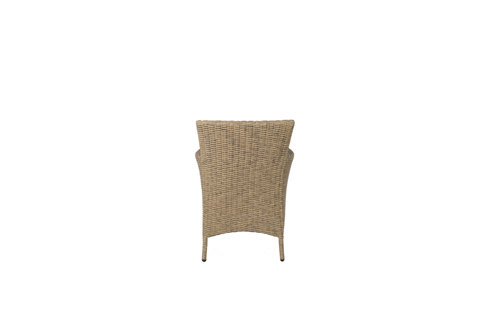 Sillon con brazos Trinity aluminio y rattan sintetico