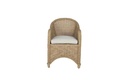 Sillon con brazos Cordoba aluminio y rattan sintetico