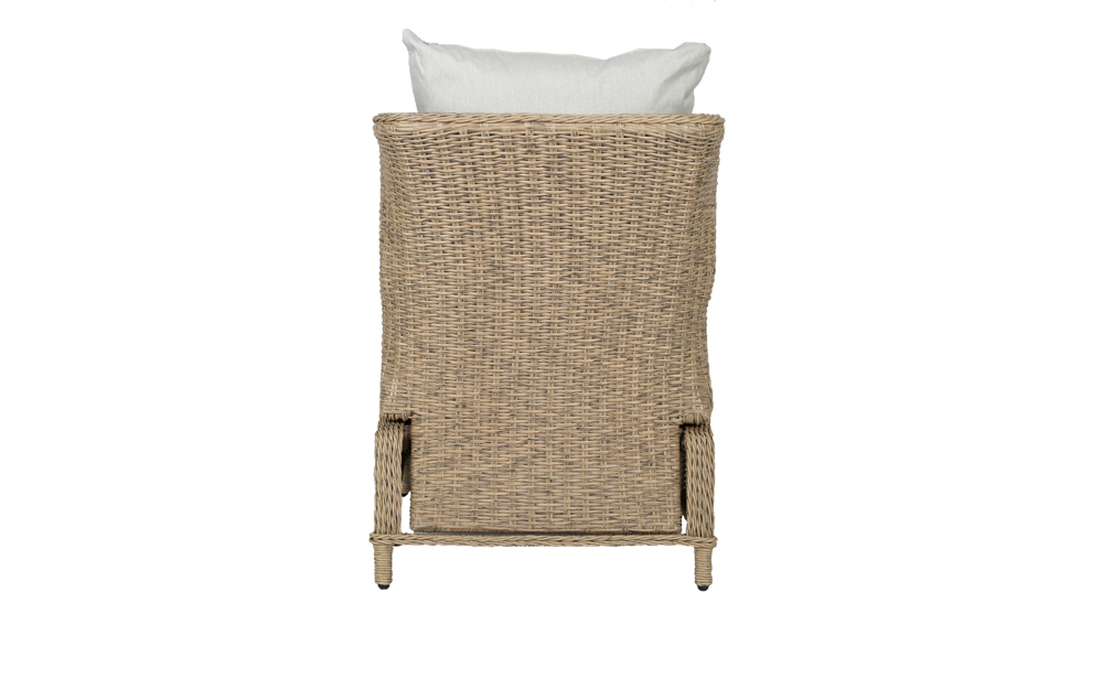 Butaca relax oregon multiposicion.aluminio y rattan sintetico