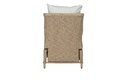 Butaca relax oregon multiposicion.aluminio y rattan sintetico