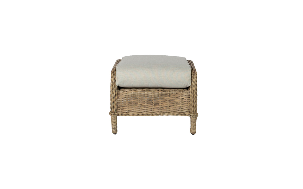 Reposapies oregon aluminio y rattan sintetico