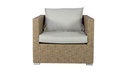 Sofa de 1 plaza California aluminio y rattan sintetico