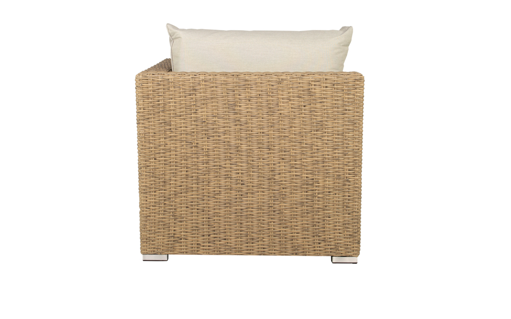 Sofa Esquinero California aluminio y rattan sintetico