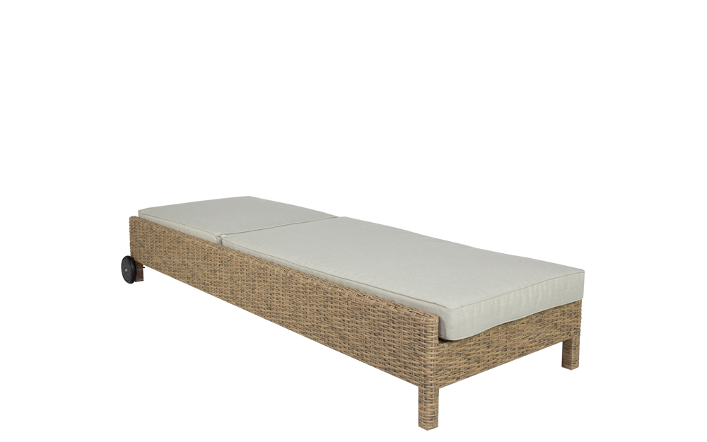 Tumbona California aluminio y rattan sintetico