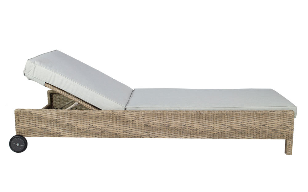 Tumbona California aluminio y rattan sintetico