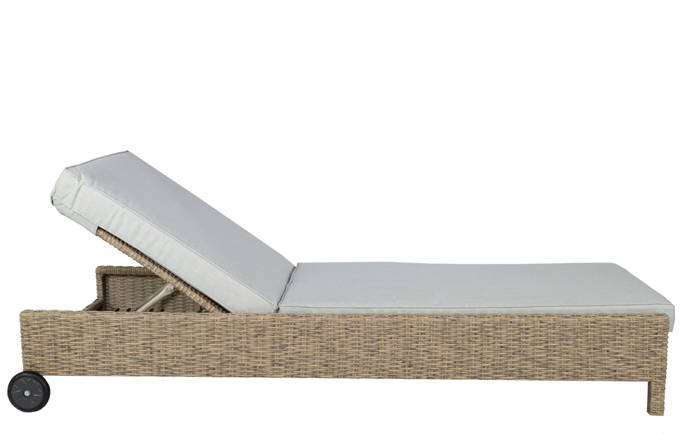 Tumbona California aluminio y rattan sintetico