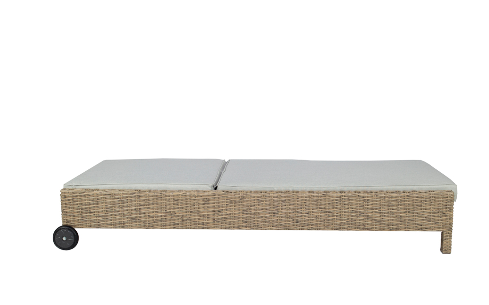 Tumbona California aluminio y rattan sintetico