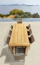 Sillon con brazos Trinity aluminio y rattan sintetico