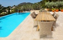 Sillon con brazos Trinity aluminio y rattan sintetico
