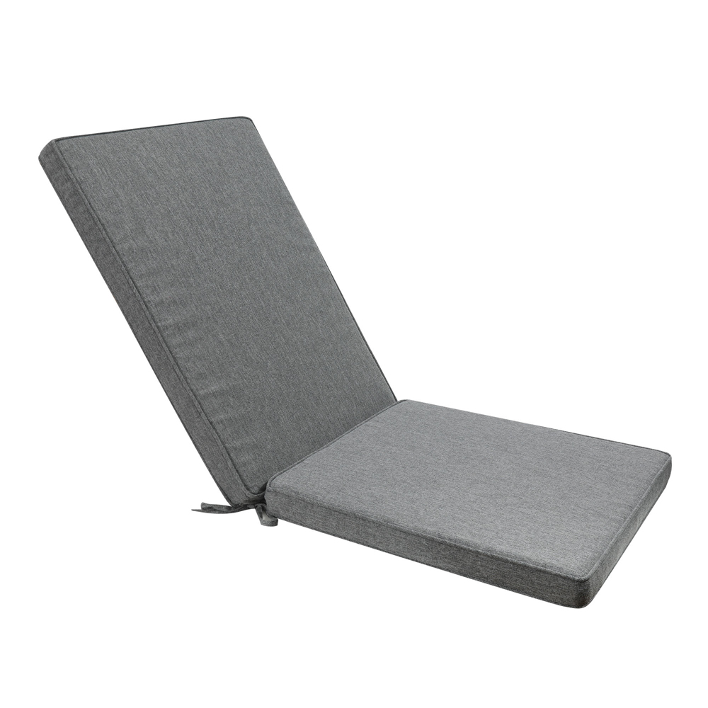 Cojin de asiento y respaldo alto 50x115x5cm color gris marino