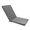 Cojin de asiento y respaldo alto 50x115x5cm color gris marino