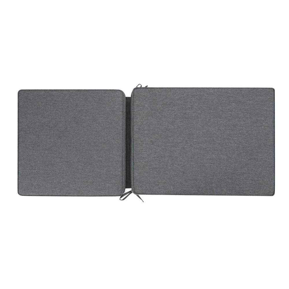 Cojin de asiento y respaldo alto 50x115x5cm color gris marino