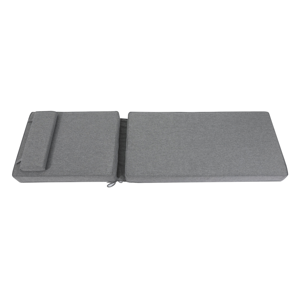 Cojin para tumbona  Roxas 59x196x10cm color  gris marino