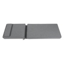 Cojin para tumbona  Roxas 59x196x10cm color  gris marino