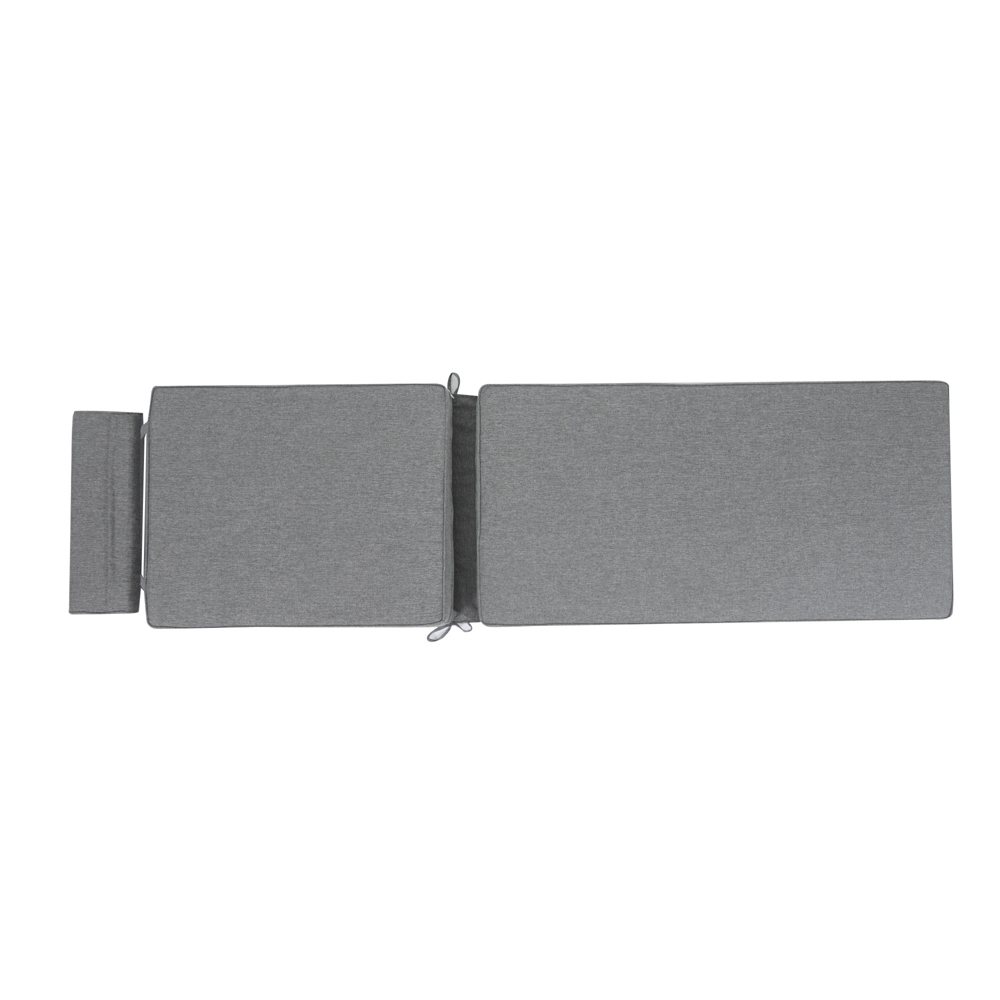 Cojin para tumbona  Roxas 59x196x10cm color  gris marino