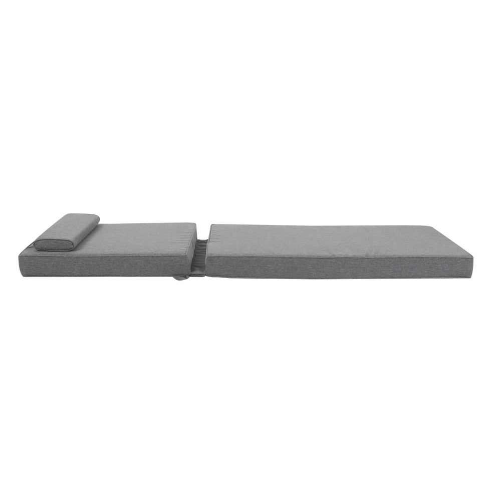 Cojin para tumbona  Roxas 59x196x10cm color  gris marino