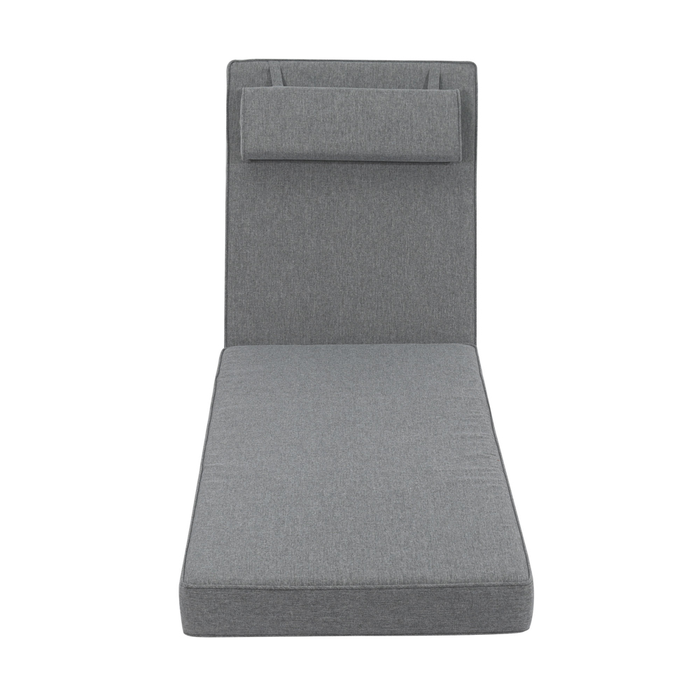 Cojin para tumbona  Roxas 59x196x10cm color  gris marino