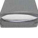 Cojin para tumbona  Roxas 59x196x10cm color  gris marino
