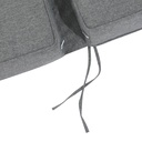 Cojin para tumbona  Roxas 59x196x10cm color  gris marino