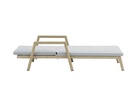 Tumbona Harmony aluminio efecto madera.