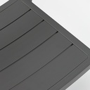 Silla de comedor Boori aluminio antracita cojin gris marino