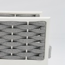 Sofa 1 plaza Walga aluminio blanco cojin gris claro