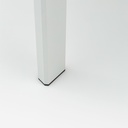 Mesa de comedor Boori 160x90 alu blanco top sint.blanco