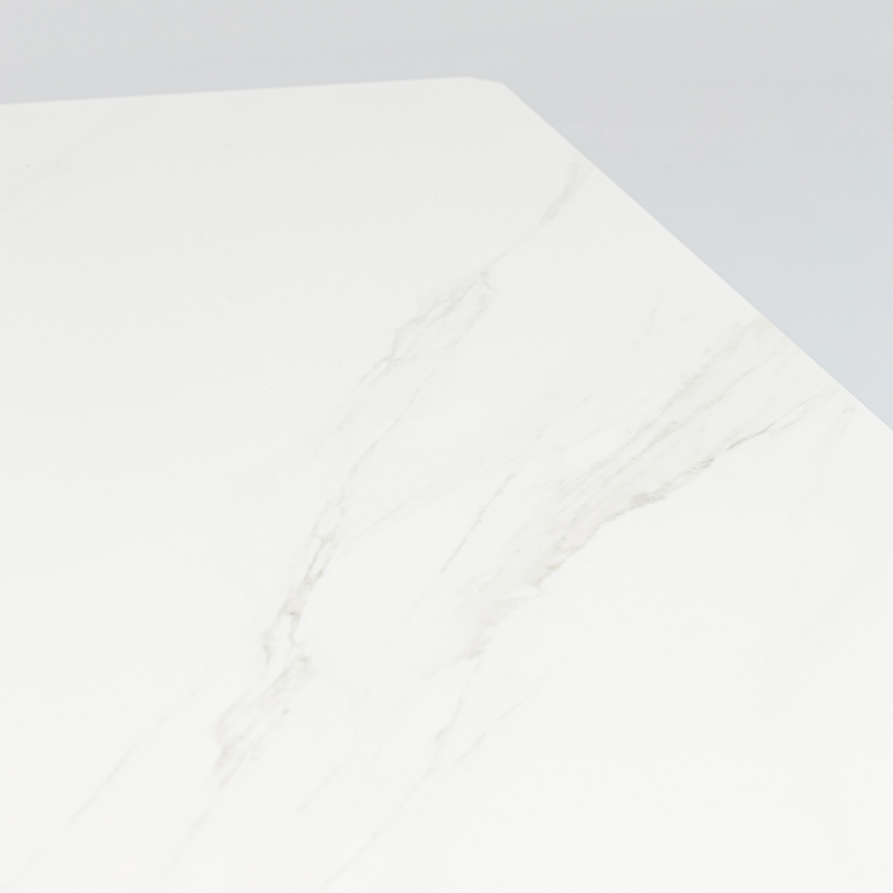 Mesa de comedor Boori 160x90 alu blanco top sint.blanco