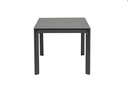 Mesa de comedor Boori 160x90 alu antracita top sint. Negro
