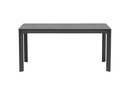 Mesa de comedor Boori 160x90 alu antracita top sint. Negro