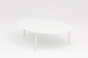 Mesa de centro  Walga aluminio blanco