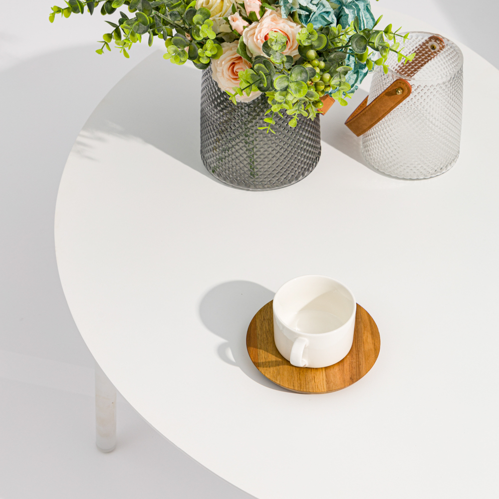 Mesa de centro  Walga aluminio blanco