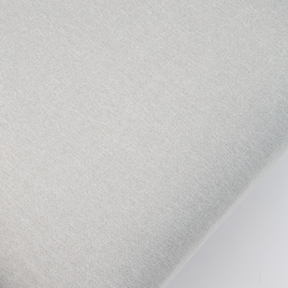 Sofa 2 plazas Walga aluminio blanco cojin gris claro