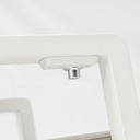 Sillon de  comedor Albury aluminio blanco