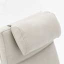 Sillon de  comedor Albury aluminio blanco
