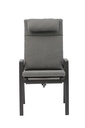 Sillon de  comedor Albury aluminio antracita
