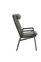 Sillon de  comedor Albury aluminio antracita