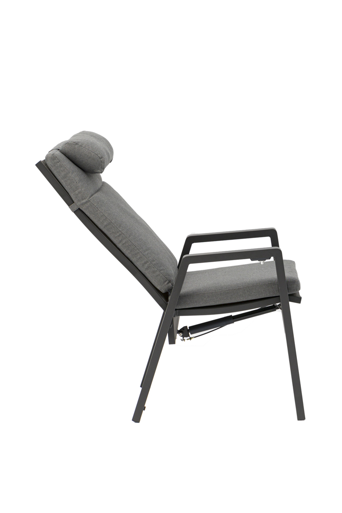 Sillon de  comedor Albury aluminio antracita